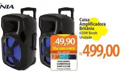 Atacadão Caixa Amplificadora Britânia oferta