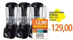 Atacadão Liquidificador Britânia oferta