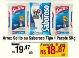Max Atacadista Arroz Solito ou Saboroso Tipo 1 Pacote oferta
