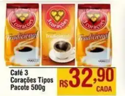 Max Atacadista Café 3 Corações Pacote oferta