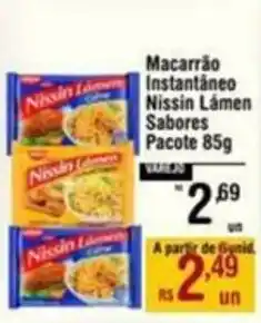 Max Atacadista Macarrão Instantâneo Nissin Lámen Sabores Pacote oferta