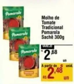 Max Atacadista Molho de Tomate Tradicional Pomarola Sache oferta