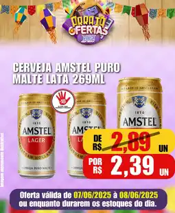 Violeta Supermercados Cerveja amstel puro malte lata oferta