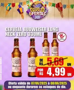 Violeta Supermercados Cerveja budweiser long neck zero oferta