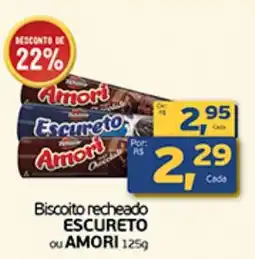 Biscoito recheado ESCURETO OU AMORI