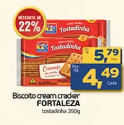 Cometa Supermercados Biscoito cream cracker FORTALEZA tostadinha oferta