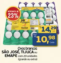 Cometa Supermercados Ovos brancos SÃO JOSÉ, TIJUCA ou EMAPE oferta