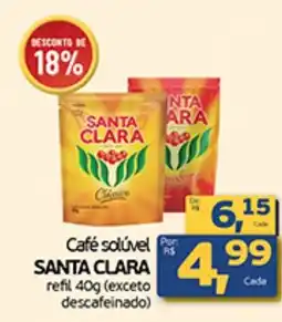 Cometa Supermercados Café solúvel SANTA CLARA refil oferta