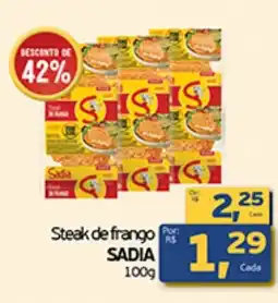 Cometa Supermercados Steak de frango SADIA oferta