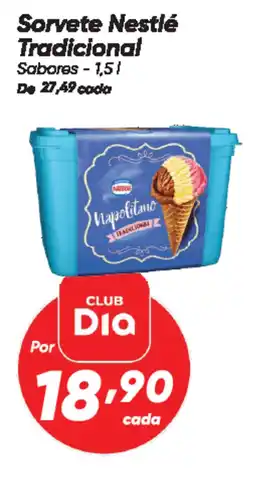 Dia Sorvete Nestlé Tradicional Sabores oferta