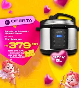 Casa e Vídeo Panela de Pressão Elétrica Oster oferta