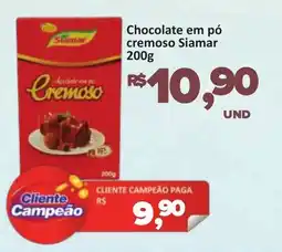 Paulistão Supermercados Chocolate em pó cremoso Siamar oferta