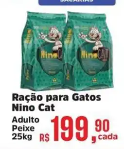 Supermercados Mateus Ração para Gatos Nino Cat oferta