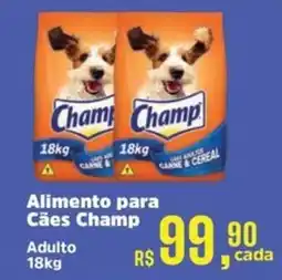 Supermercados Mateus Alimento para Cães Champ oferta