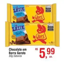 Fort Atacadista Chocolate em Barra Garoto Sabores oferta
