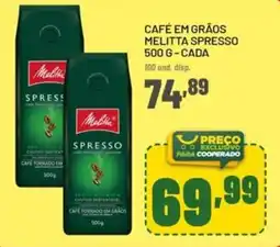 Cooper Café em grãos melitta spresso cada oferta