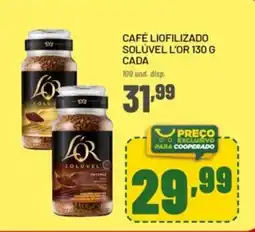 Cooper Café liofilizado solúvel l'or cada oferta