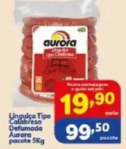 Vencedor Atacadista Linguiça Tipo Calabresa Defumada Aurora pacote oferta