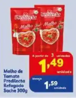 Vencedor Atacadista Molho de Tomate Predilecta Refogado Sache oferta