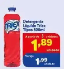 Vencedor Atacadista Detergente Liquido Triex Tipos oferta