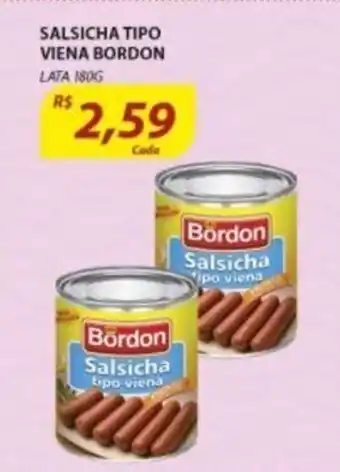 Assaí Atacadista Salsicha tipo Viena Bordon 180g oferta
