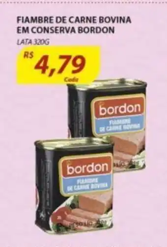Flambre de Carne Bovina em Conserva Bordon 320g