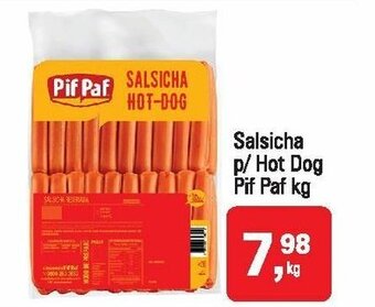 Mineirão Atacarejo Salsicha p/ Hot Dog Pif Paf 1kg oferta