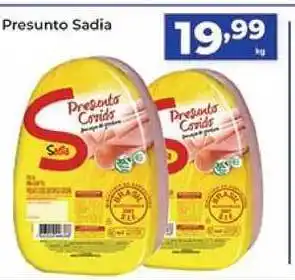 Supermercados Tiaozinho Presunto Sadia 1kg oferta
