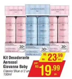 Fort Atacadista Kit Desodorante Aerossol Giovanna Baby oferta
