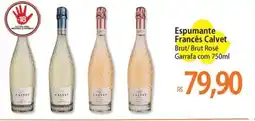 Atacadão Espumante Francês Calvet Brut/ Brut Rosé Garrafa oferta