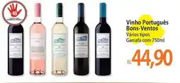 Atacadão Vinho Português Bons-Ventos oferta