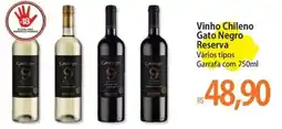 Atacadão Vinho Chileno Gato Negro Reserva oferta