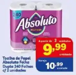 Toalha de Papel Absoluto Folha Dupla