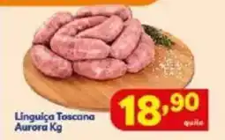 Vencedor Atacadista Linguiça Toscana Aurora oferta