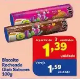 Vencedor Atacadista Biscoito Recheado Glub Sabores oferta