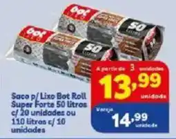 Saco p/ Lixo Bot Roll Super Forte