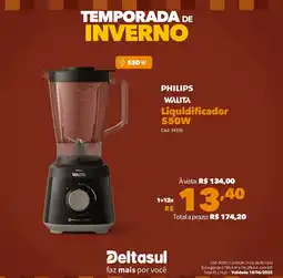 Deltasul PHILIPS WALITA Liquidificador 550W oferta