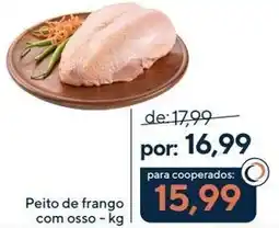 Coop Peito de frango com osso oferta