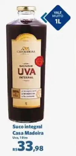 Suco integral Casa Madeira