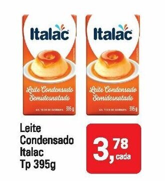 Mineirão Atacarejo Leite Condensado Italac TP 395g oferta