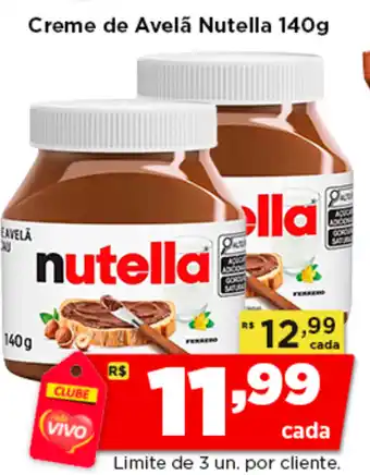 Rede Vivo Creme de Avelã Nutella oferta