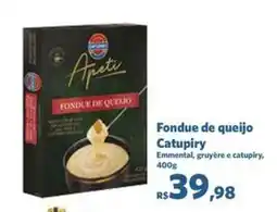 Fondue de queijo Catupiry
