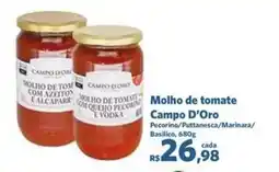 Sam's Club Molho de tomate Campo D'Oro oferta