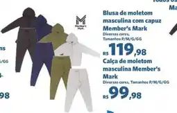 Sam's Club Blusa de moletom masculina com capuz Member's Mark oferta