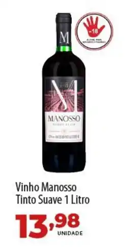 Akki Atacadista Vinho Manosso Tinto Suave oferta