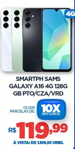 DB Supermercados Smartph Samsung Galaxy A16 4G 128G GB PTO/CZA/VRD oferta