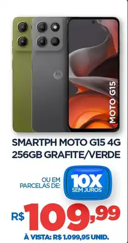 DB Supermercados Smartph Motorola G15 4G 256GB GRAFITE/VERDE oferta