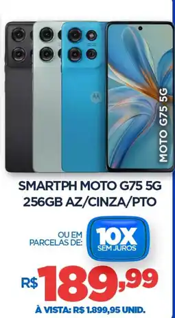 Smartph Motorola G75 5G 256GB AZ/CINZA/PTO