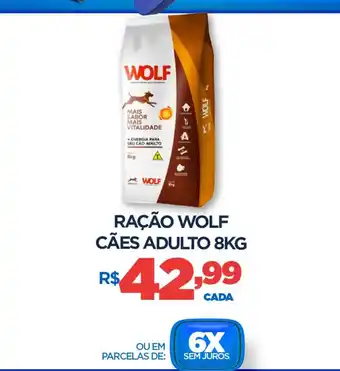 DB Supermercados Ração wolf CÃES ADULTO oferta