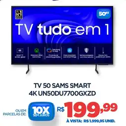 DB Supermercados Tv 50 Samsung smart 4K UN50DU7700GXZD oferta